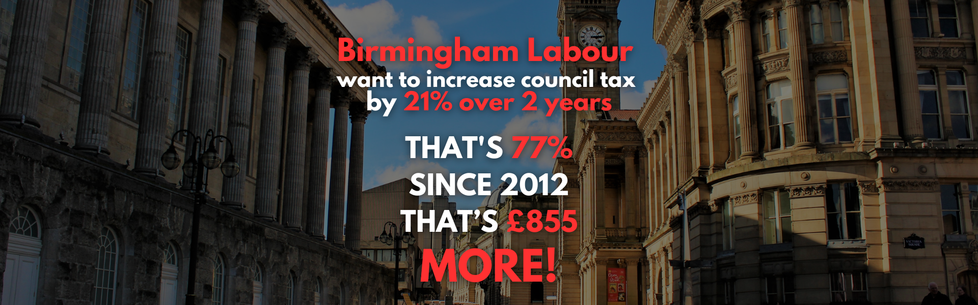 Labour seek to raise council tax by 21% over two years