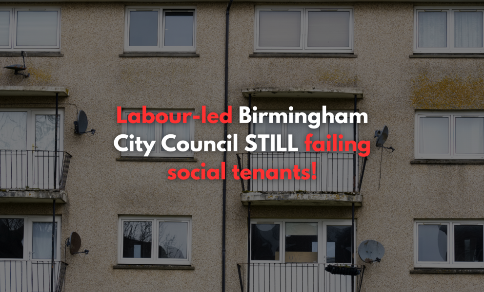 Labour-led Birmingham City Council still failing social tenants