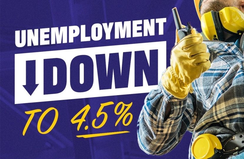 Unemployment down