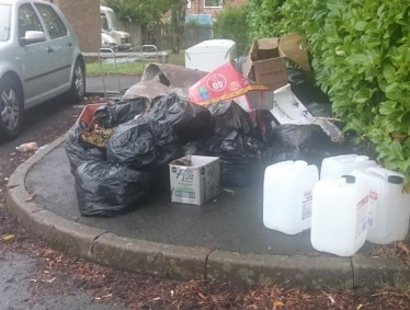 Uncollected waste in Aston
