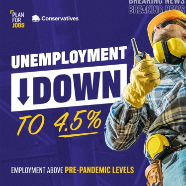 Unemployment down