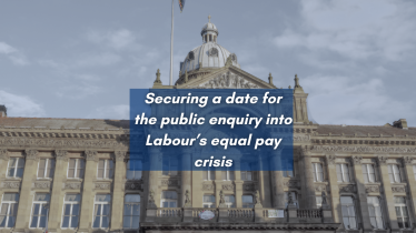 securing a date for the public inquiry into Labour's equal pay crisis