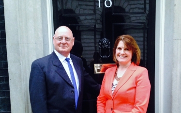 Rachel Maclean with Mike Bennett at 10 Downing Street